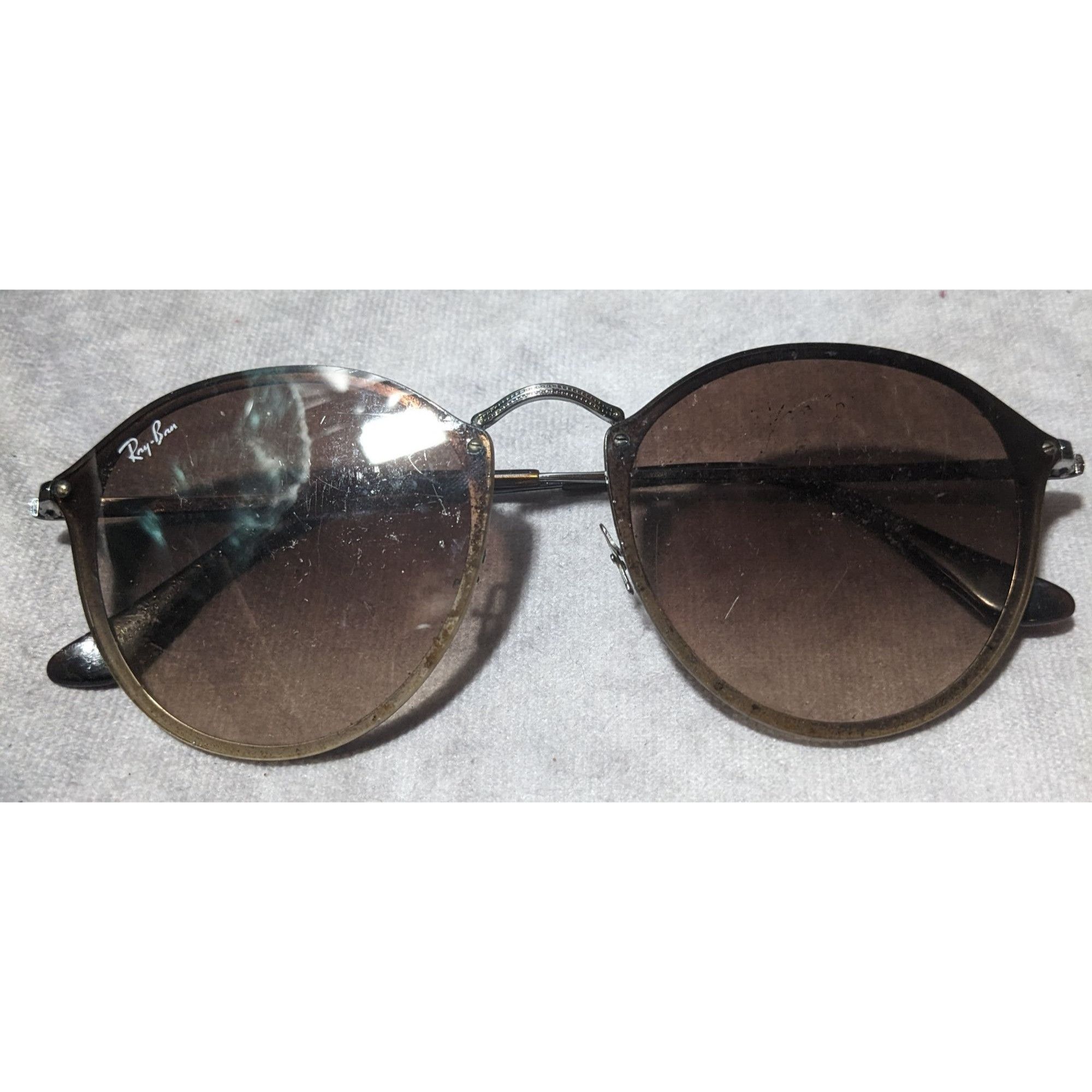 RayBan Ray-Ban Round Blaze Silver Frame Sunglasses Size ONE SIZE - 8 Thumbnail