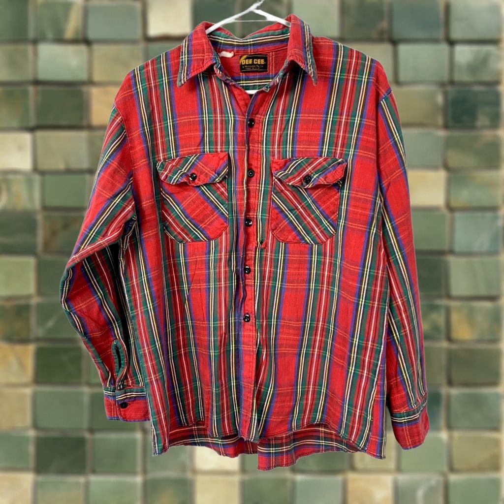 Vintage VINTAGE Dee Cee Casual Button-Down Shirt Men’s Red Plaid Long Sleeve L Shirt Size US L / EU 52-54 / 3 - 1 Thumbnail