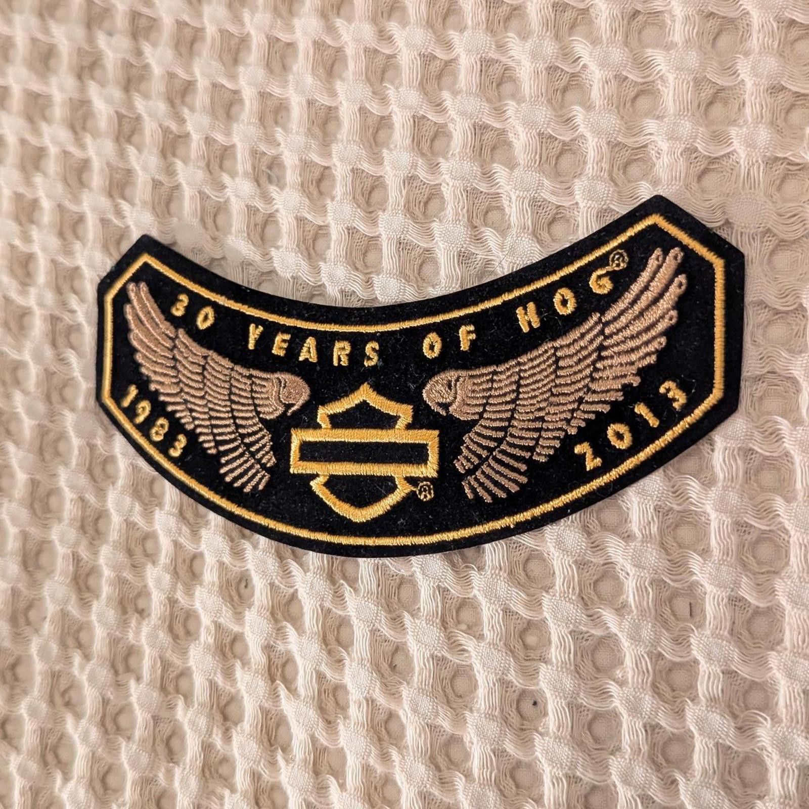 Harley Davidson 30 Years HOG Winged Patch • Harley Y2K Biker Size ONE SIZE - 2 Thumbnail