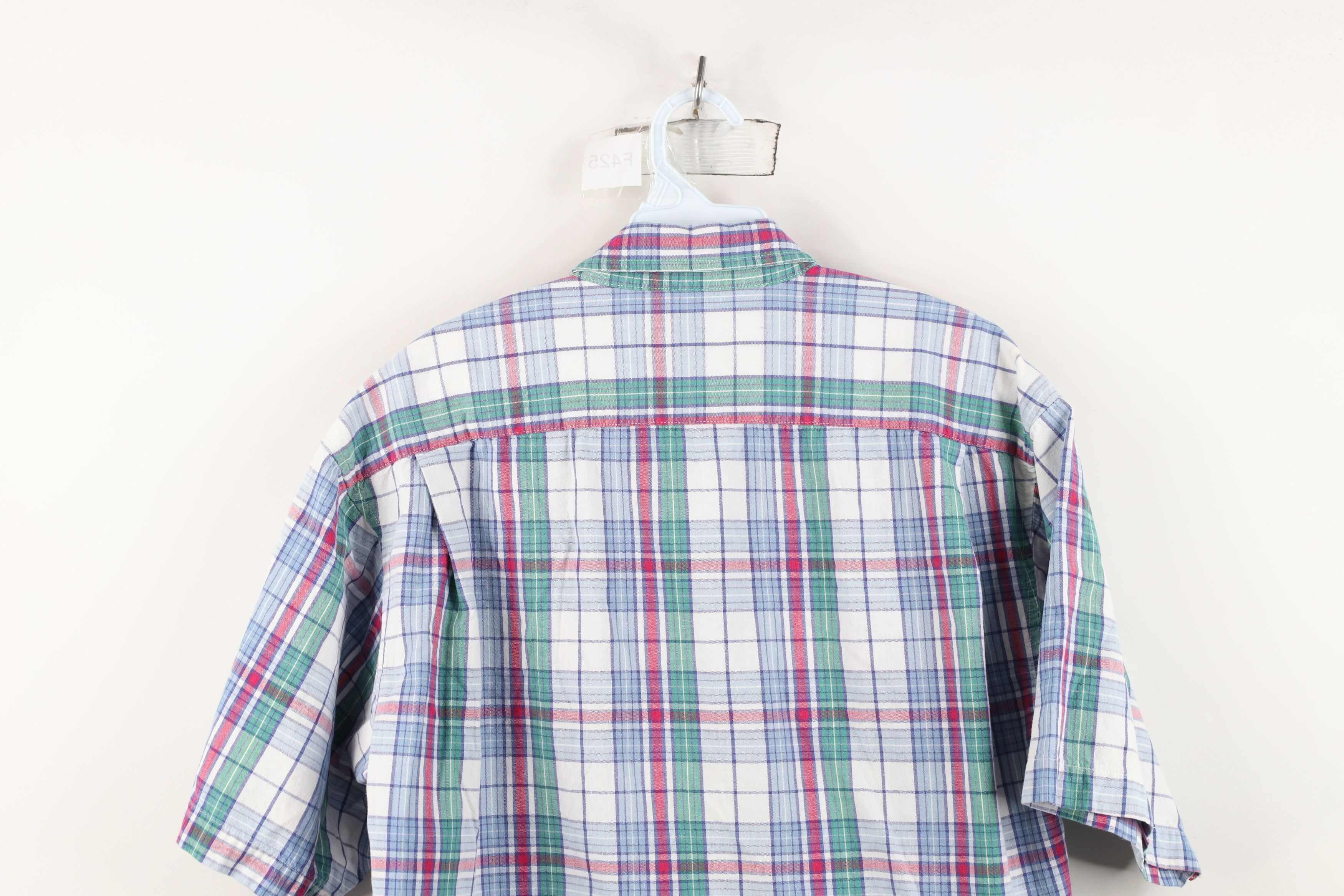 Vintage Vintage 90s Streetwear Plaid Short Sleeve Button Down Shirt Size US L / EU 52-54 / 3 - 10 Thumbnail