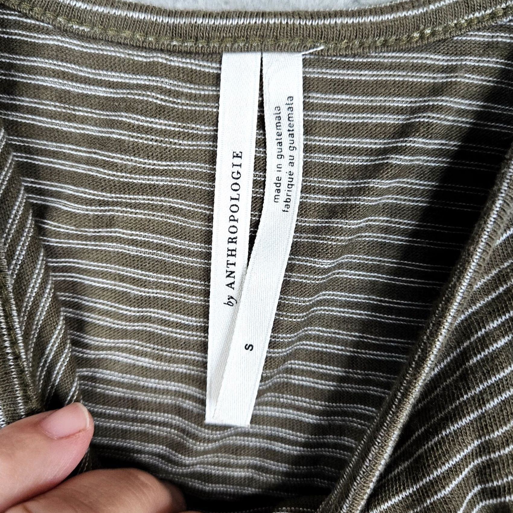 Anthropologie VINTAGE Anthropologie Women’s Brown White Stripes Ruffle Tank Top Size S Size S / US 4 / IT 40 - 8 Thumbnail