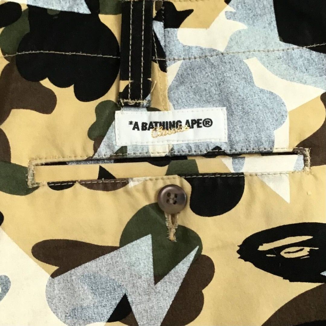 Bape × Nigo BAPE STA 1st camo yellow shorts a bathing ape star ★size L Size US 34 / EU 50 - 4 Thumbnail