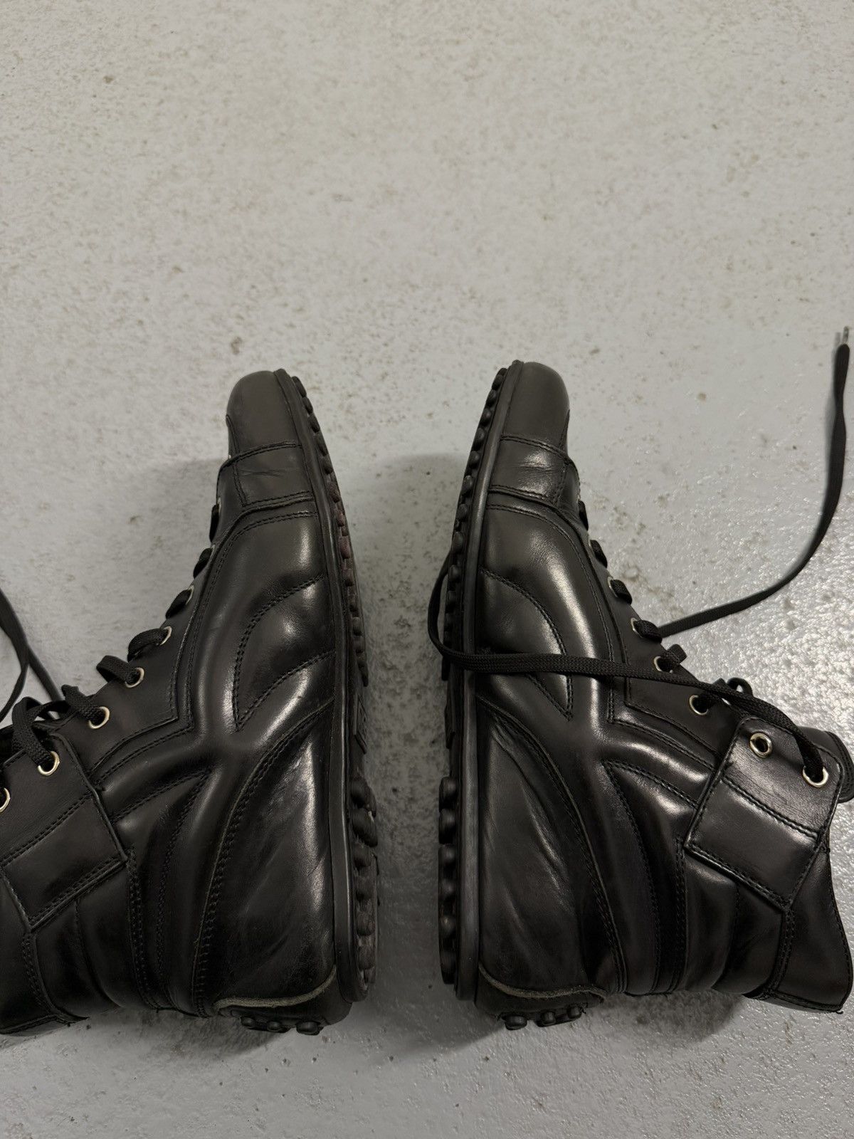 Dolce & Gabbana Vintage Dolce & Gabbana Combat Miltary Leather Sneakers Size US 8 / EU 41 - 10 Thumbnail