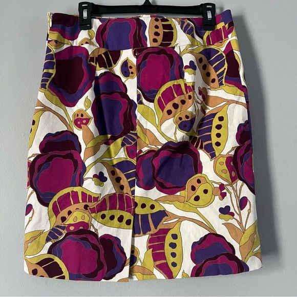 Merona Merona Target Multicolor Floral Stretch Lined Skirt Size 8 Size 30" / US 8 / IT 44 - 2 Thumbnail