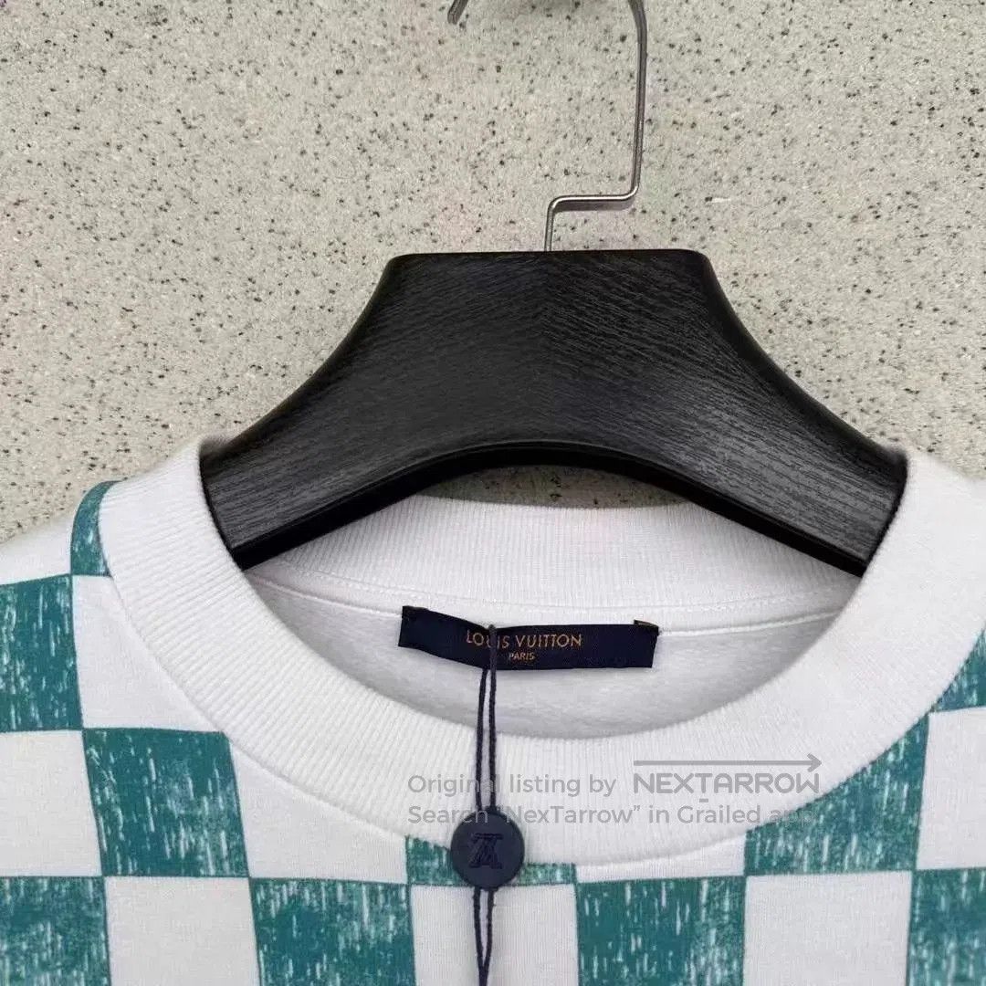 Louis Vuitton Checkered Long Sleeve Sweatshirt - Multi, Size S. Size US S / EU 44-46 / 1 - 2 Thumbnail