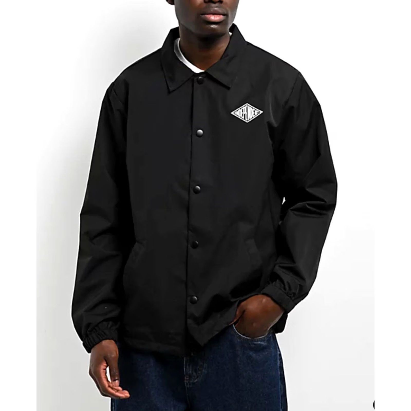 Vintage Independent Mono Summit Black Coaches Jacket XL Mens C20 Windbreaker Size US XL / EU 56 / 4 - 2 Thumbnail