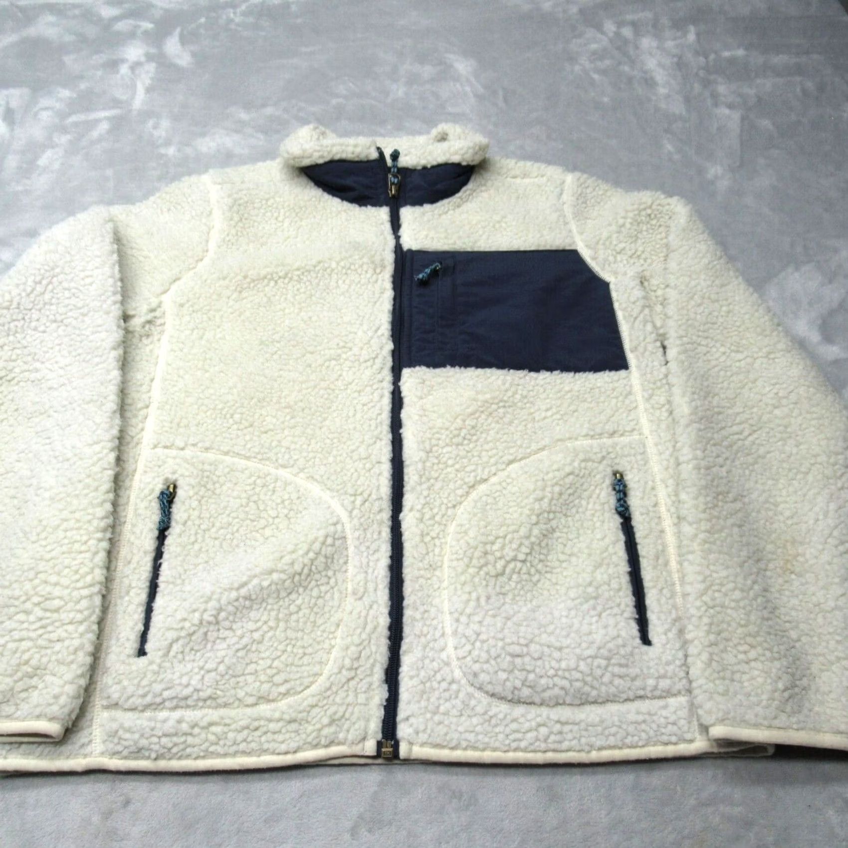Burton Burton Jacket Womens Small Cream Bombay Deep Pile Sherpa Fleece Full Zip Size S / US 4 / IT 40 - 4 Thumbnail