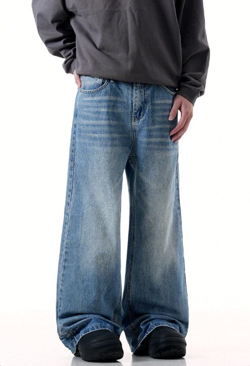 Jean American retro washed men's cleanfit flared jeans Size US 32 / EU 48 - 3 Thumbnail
