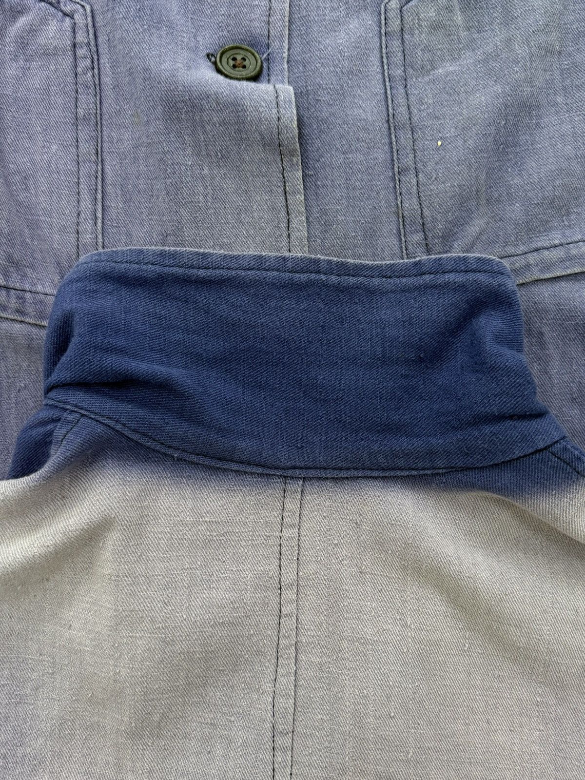 Le Laboureur Vintage 50s French Faded Trashed Chore Work Suit Size US L / EU 52-54 / 3 - 14 Thumbnail
