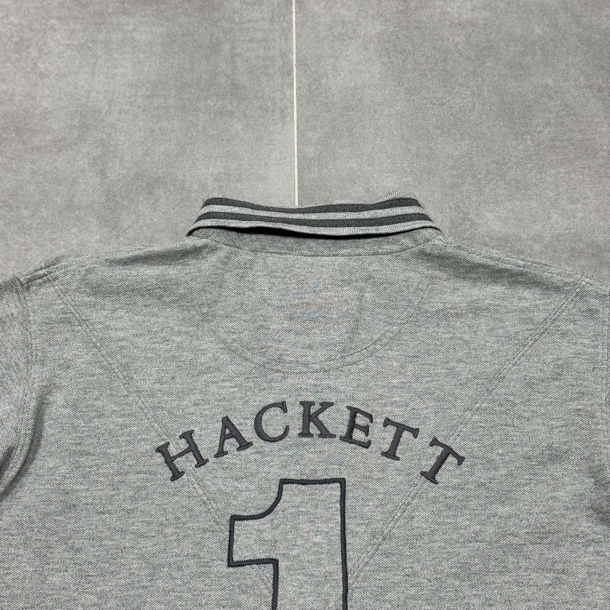Hackett Hackett London Tailored Fit Embroidered Logo Snow Polo Shirt Size US M / EU 48-50 / 2 - 22 Thumbnail