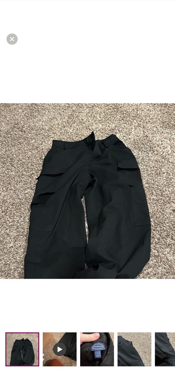Other Black cargo pants Size 30" / US 8 / IT 44 - 1 Thumbnail