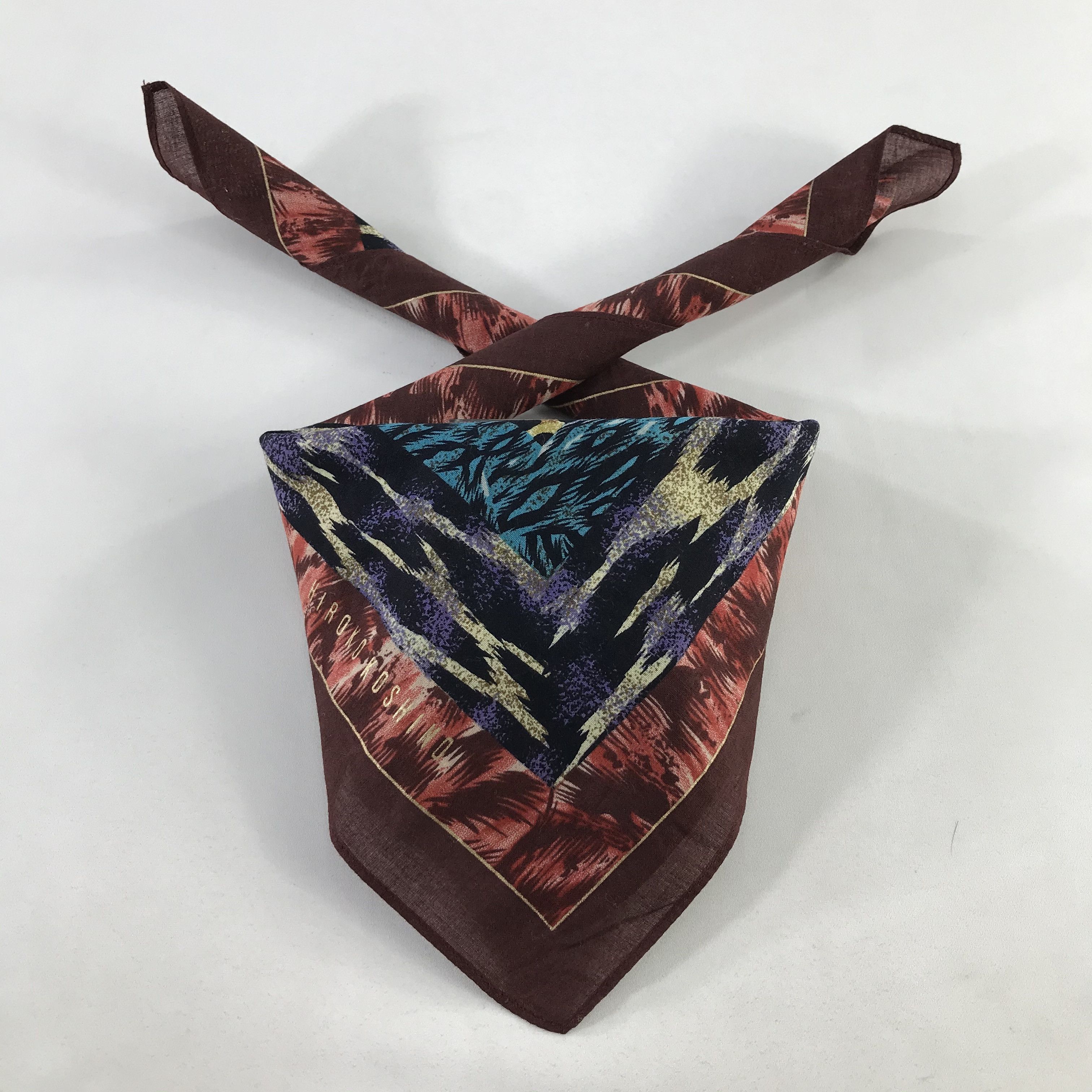 Hiroko Koshino Homme × Vintage Hiroko Koshino Bandana / Handkerchief / Neckerchief - S1048 Size ONE SIZE - 3 Thumbnail
