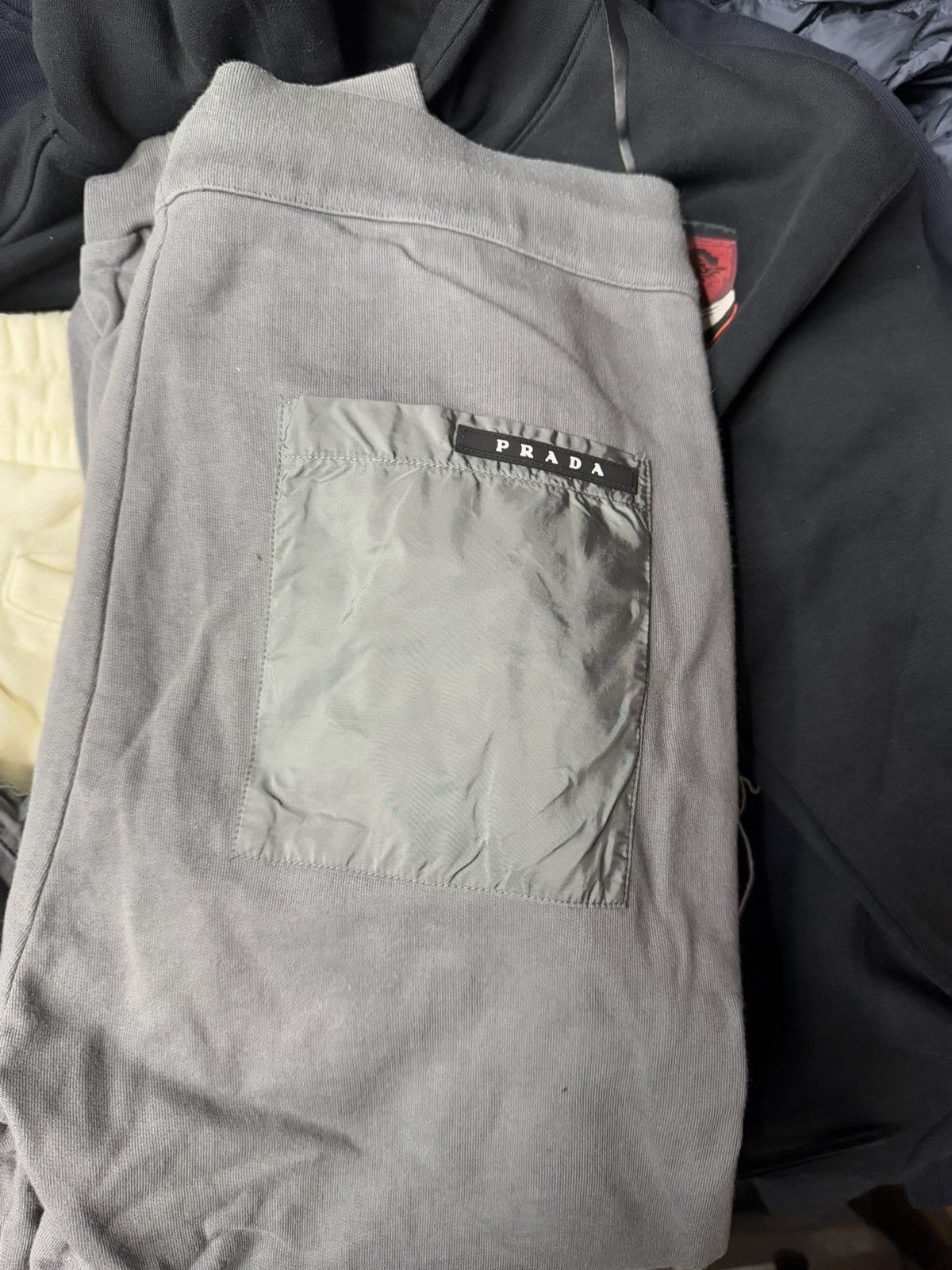 Prada Prada Grey Thick Fabric Sweatpants Size Large Size US 34 / EU 50 - 2 Thumbnail