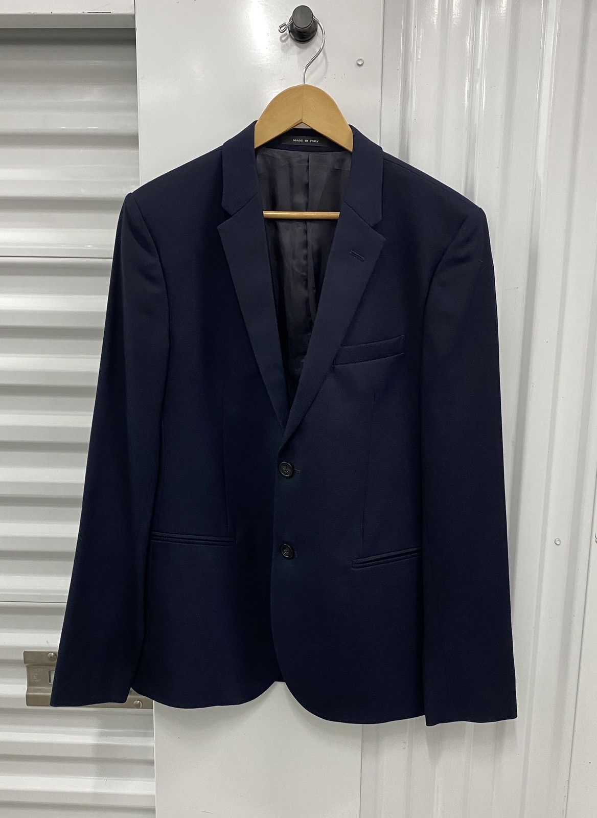 Emporio Armani Emporio Armani Virgin Wool Navy Blazer Size 40R - 1 Thumbnail