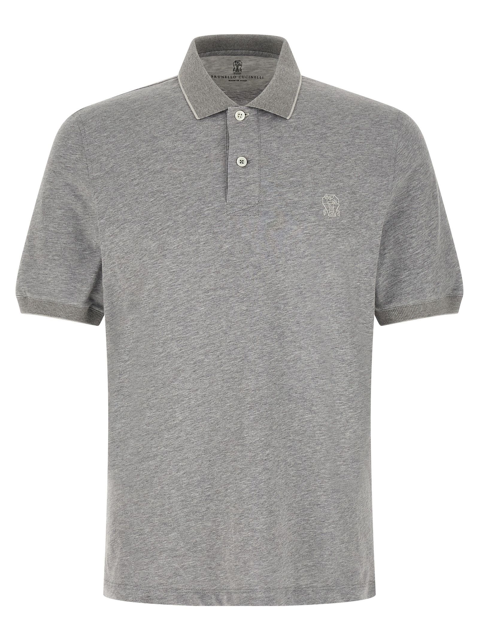 Brunello Cucinelli Stretch jersey polo shirt Size US M / EU 48-50 / 2 - 1 Thumbnail