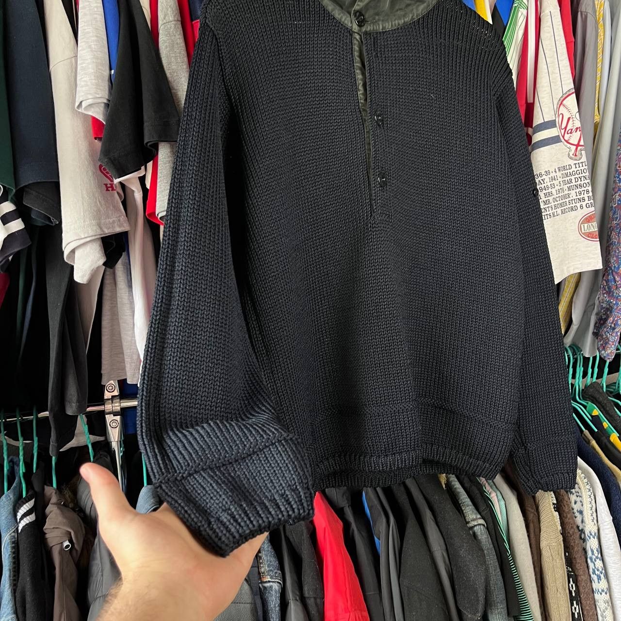 Stone Island Vintage Stone Island 1999 Knitwear Hooded Sweater Size US M / EU 48-50 / 2 - 3 Thumbnail