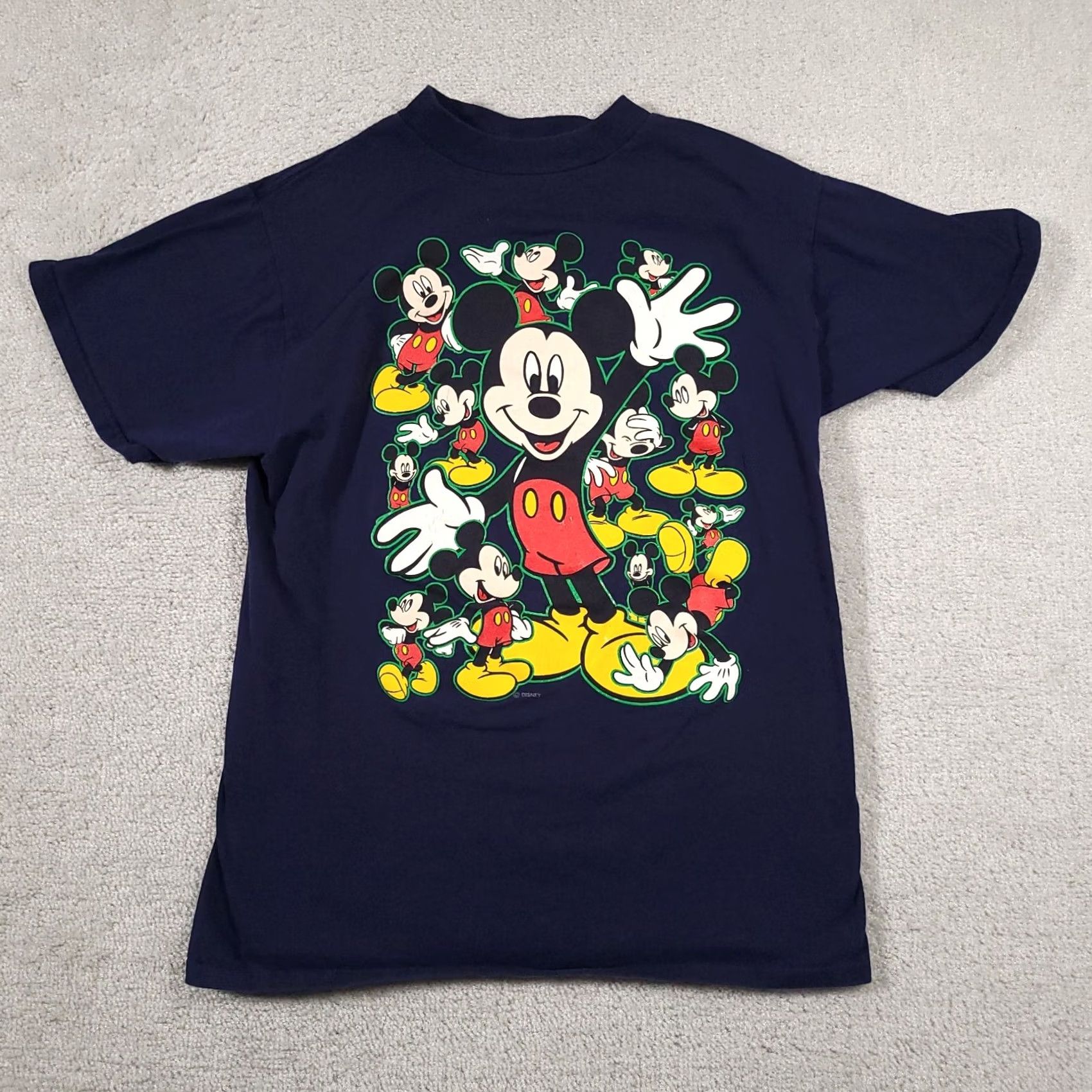 Disney VINTAGE Disney Mickey Mouse Shirt Adult Medium Navy Blue Short Sleeve All Over Print Mens Shirt Size US M / EU 48-50 / 2 - 2 Thumbnail