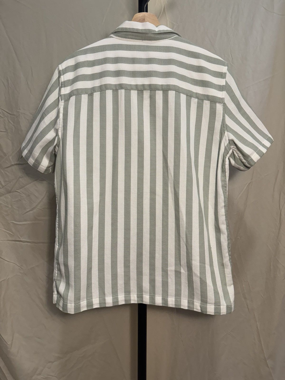 Gap Gap Green Stripe Textured Resort Shirt Size US S / EU 44-46 / 1 - 2 Thumbnail