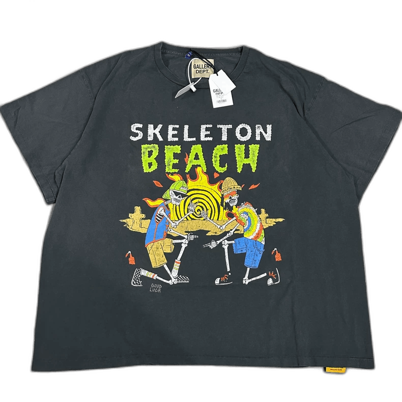 Vendetta Inc. Maglietta Uomo Skull Middle Finger – Nero, Girocollo, 100% Cotone, Taglia M