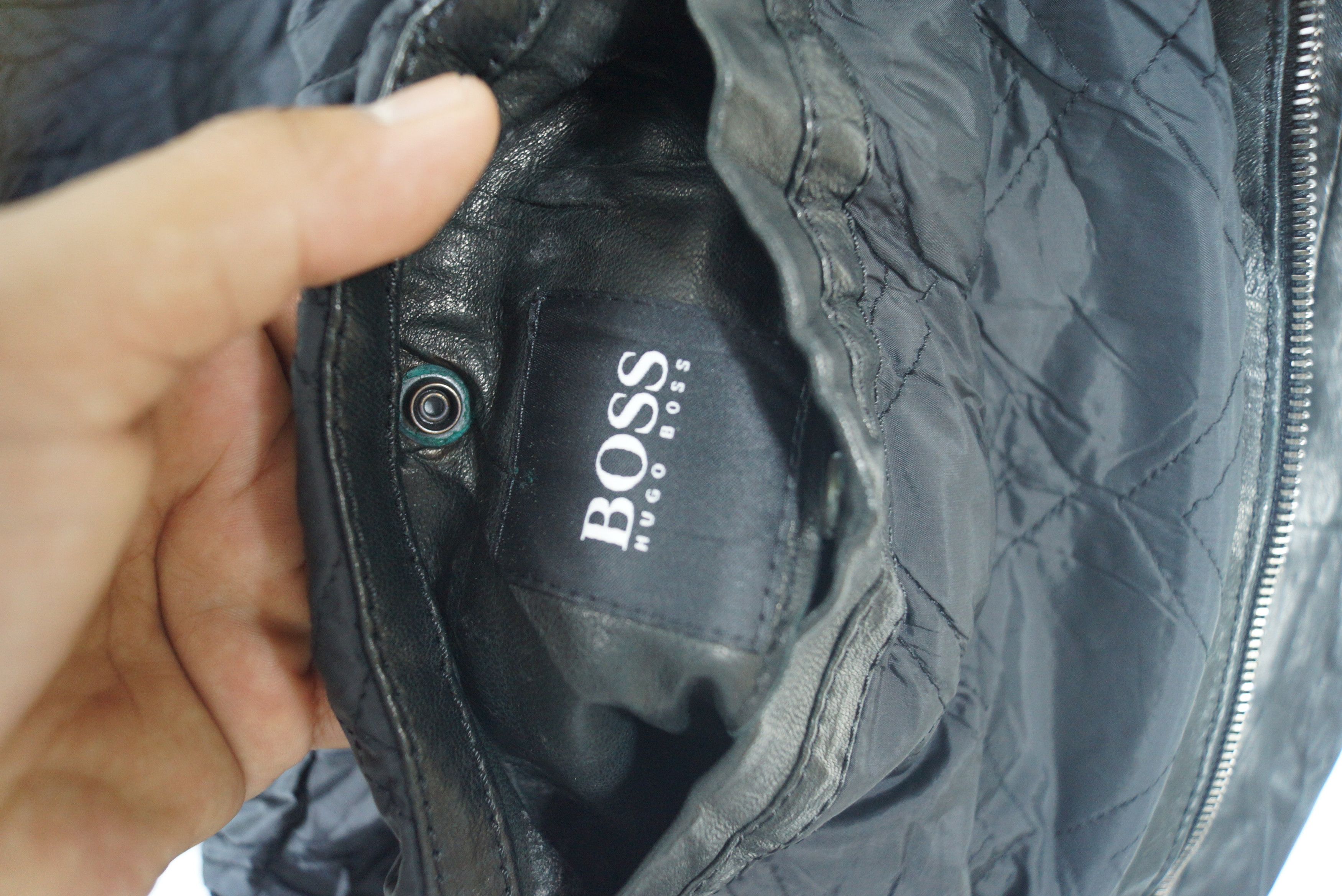 Hugo Boss × Vintage Hugo Boss Leather Jacket Revisable Nice Design Size US M / EU 48-50 / 2 - 3 Thumbnail
