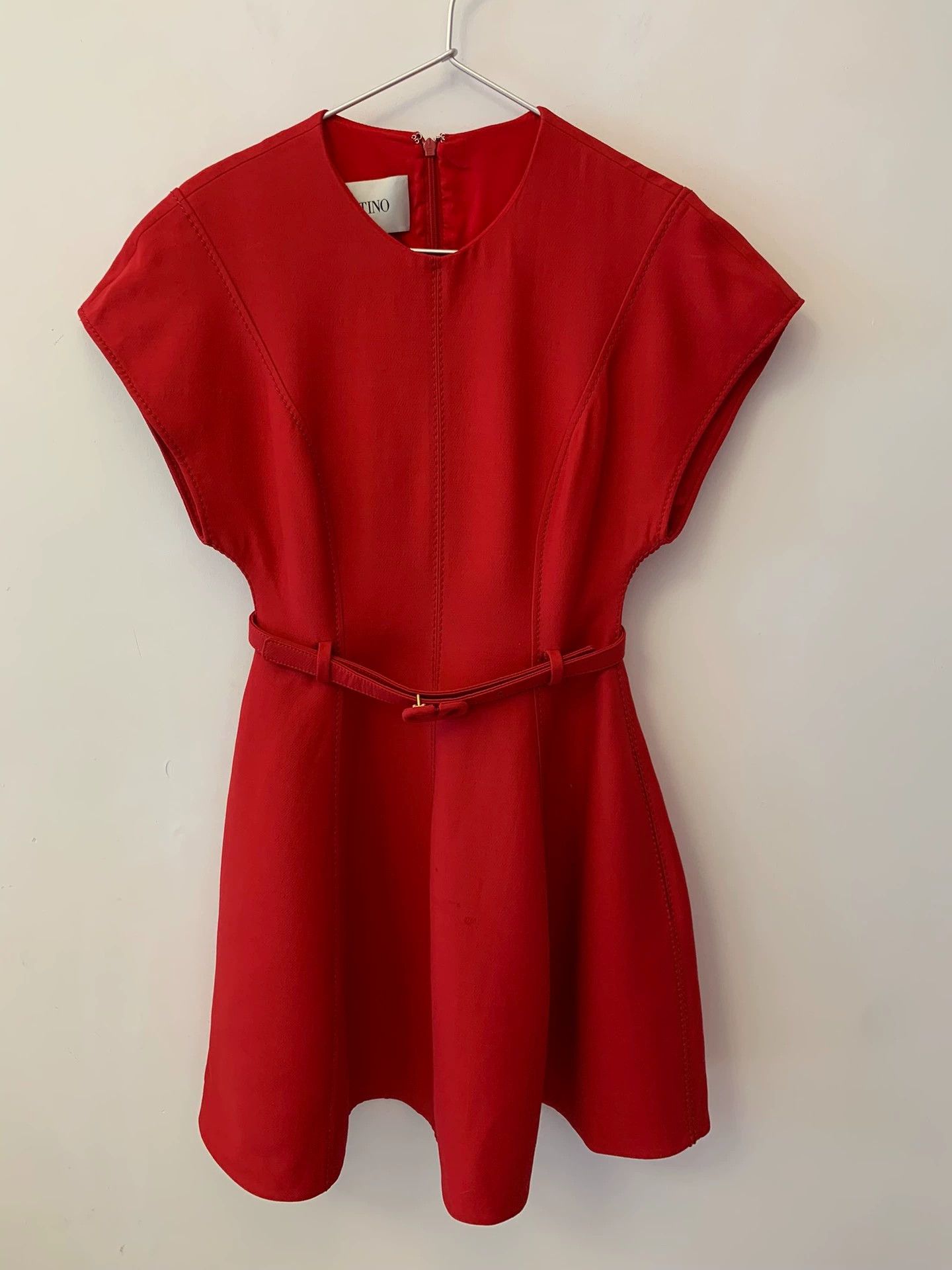 Valentino Valentino Wool Red Dress Size 38 - dmc Size US S / EU 44-46 / 1 - 1 Thumbnail