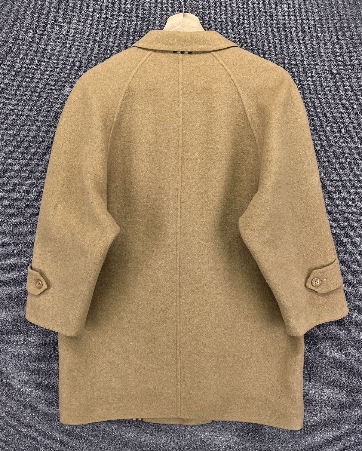 Burberry × Vintage Vintage 90s Burberry Double Breasted Wool Jacket Size L / US 10 / IT 46 - 11 Thumbnail