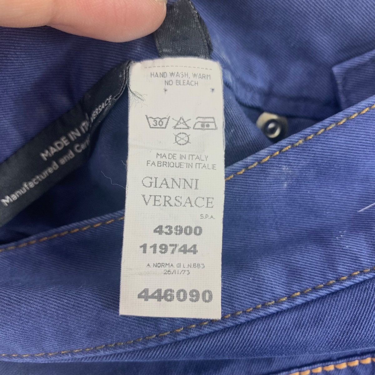 Designer × Versace GIANNI VERSACE Blue jeans Size 32" / US 10 / IT 46 - 22 Thumbnail
