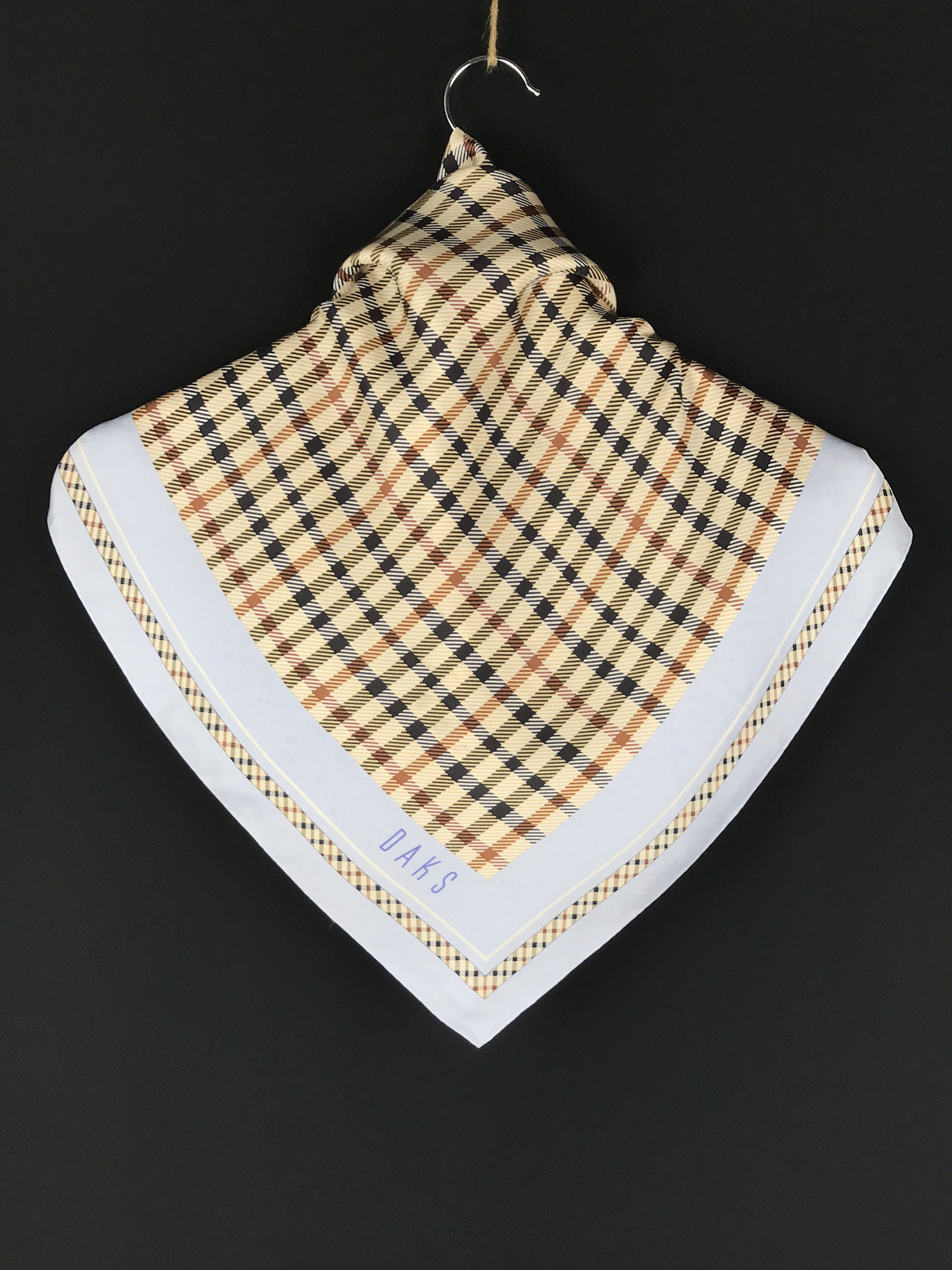 DAKS × Designer × Vintage Vintage Daks Striped Silk Scarf Size ONE SIZE - 3 Thumbnail