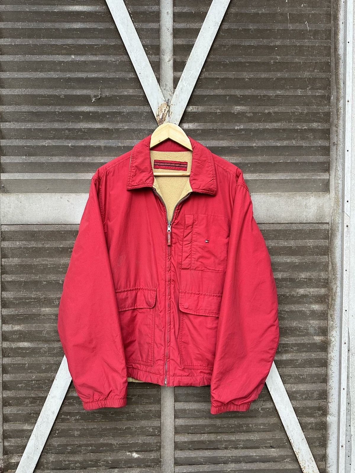Tommy Hilfiger 👹Tommy Hilfiger Fleece Lined Reversible Jacket Size US L / EU 52-54 / 3 - 6 Thumbnail