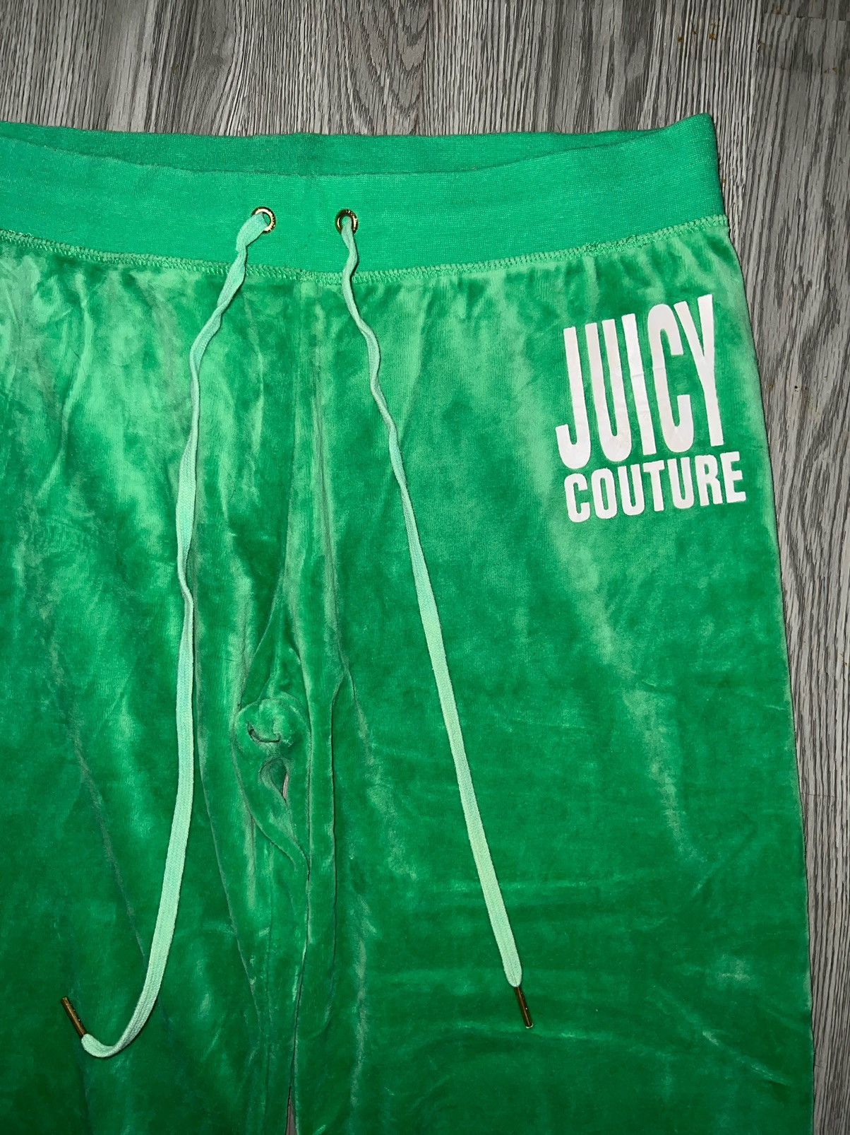 Juicy Couture Vintage Juicy Couture velvet green track pants🧚🏻💚 Size 29" - 6 Thumbnail