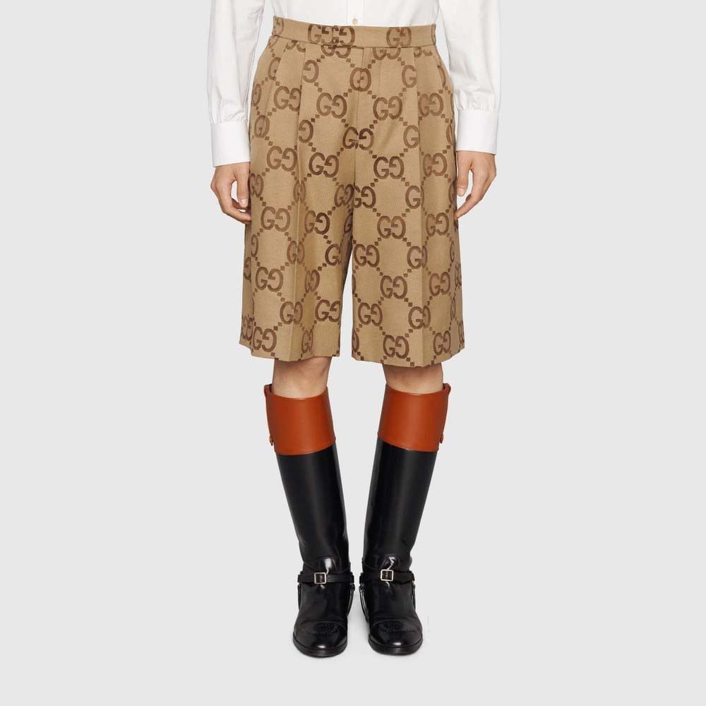 Gucci o1w1db10725 Jumbo GG Canvas Short in Brown Size US 32 / EU 48 - 3 Thumbnail