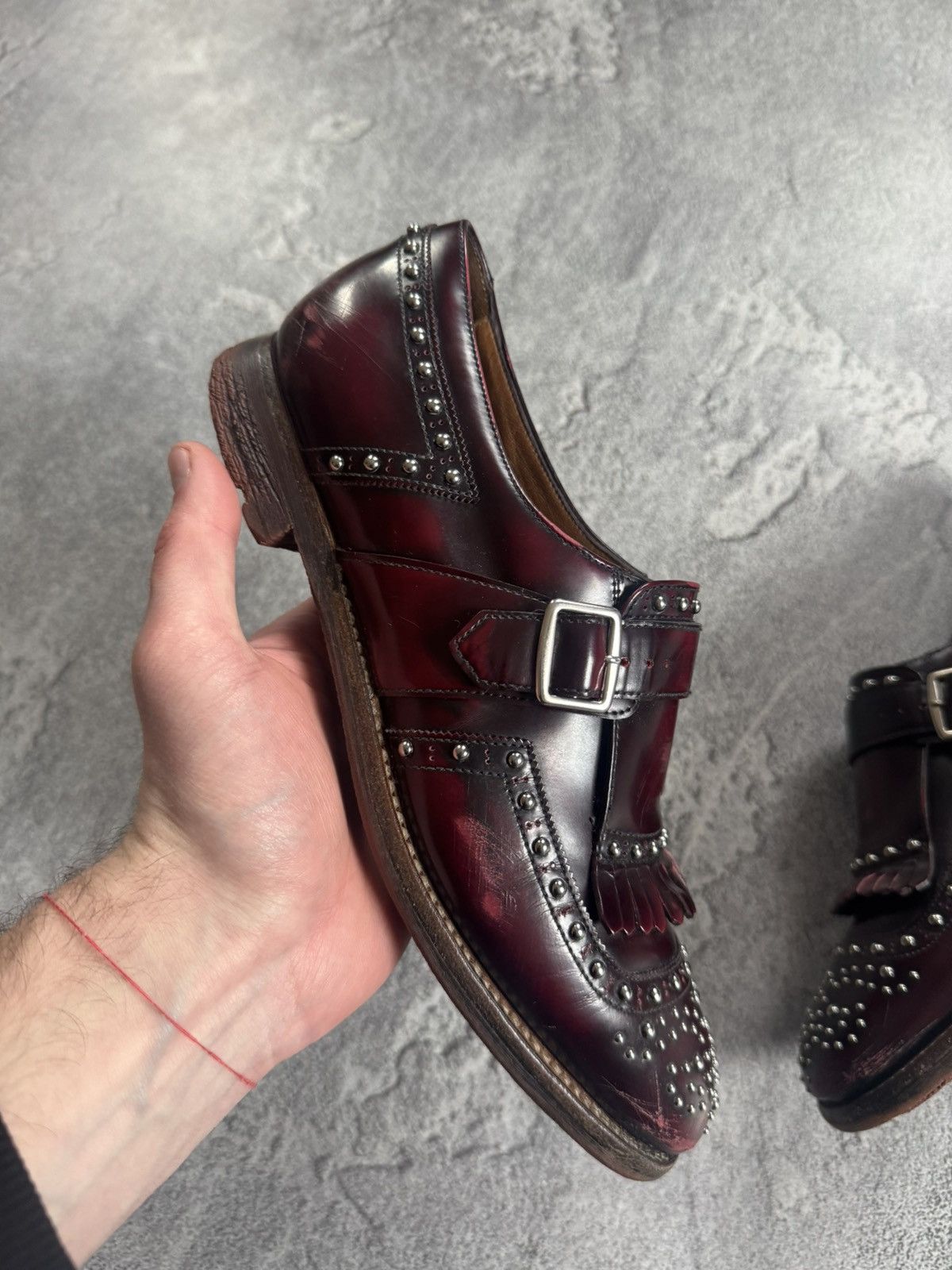 Church's Church’s Shanghai Leather Brogue Fringed Loafers monk shoes Size US 7.5 / IT 37.5 - 6 Thumbnail