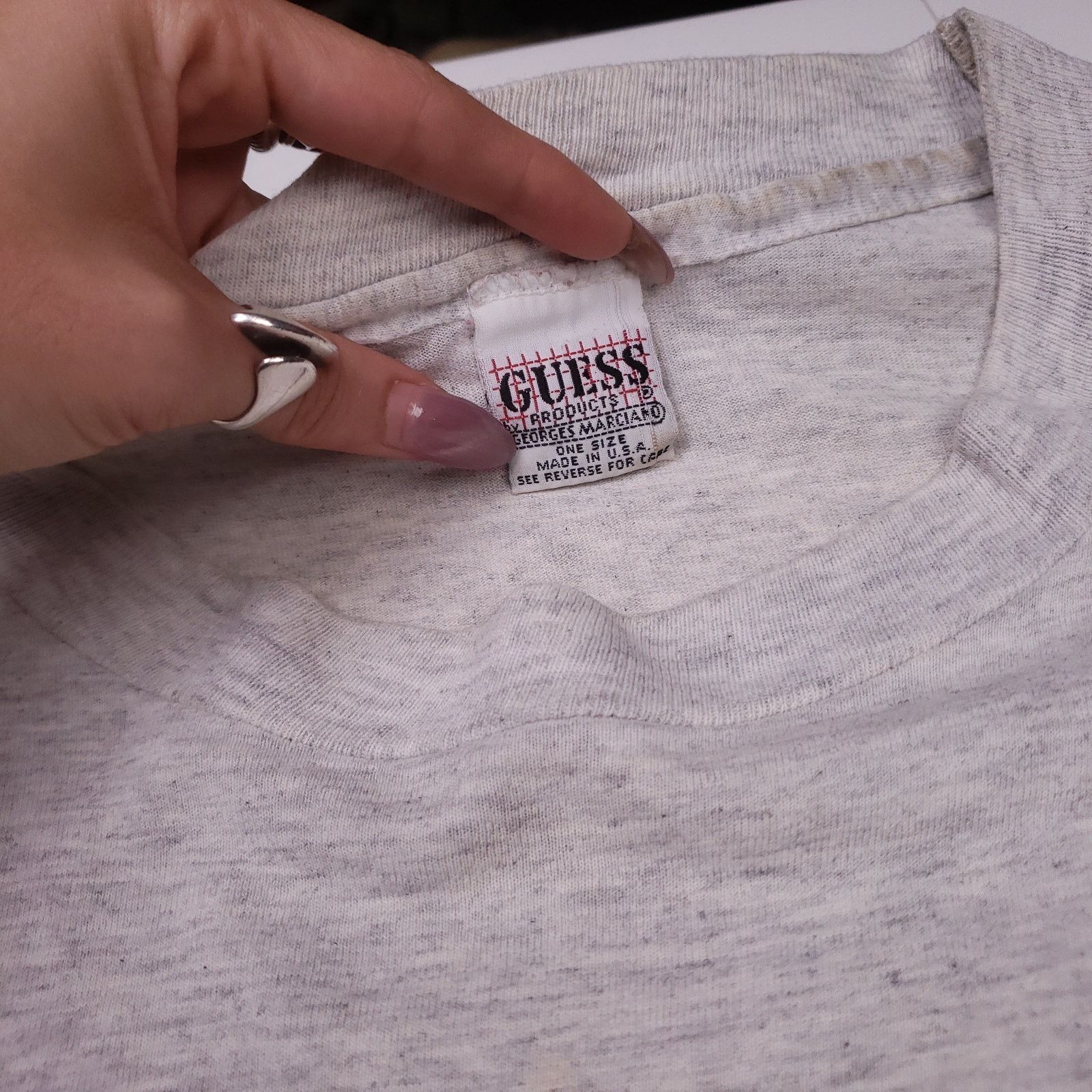 Guess Rare 80s Guess by George Marciano Back Spellout T Shirt XL Size US XL / EU 56 / 4 - 4 Thumbnail
