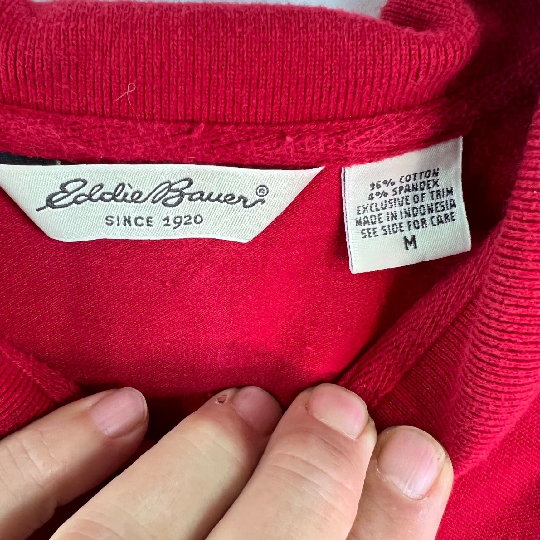 Eddie Bauer Eddie Bauer Mens Striped Short Sleeves Stretch Collared Red Polo Shirt Size M Size US M / EU 48-50 / 2 - 4 Thumbnail