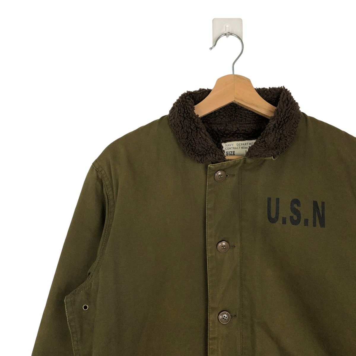 Buzz Rickson's 🔥RARE VINTAGE U.S.NAVY N-1 DECK JACKET BUZZ RICKSON’s TOYO Size US L / EU 52-54 / 3 - 8 Thumbnail