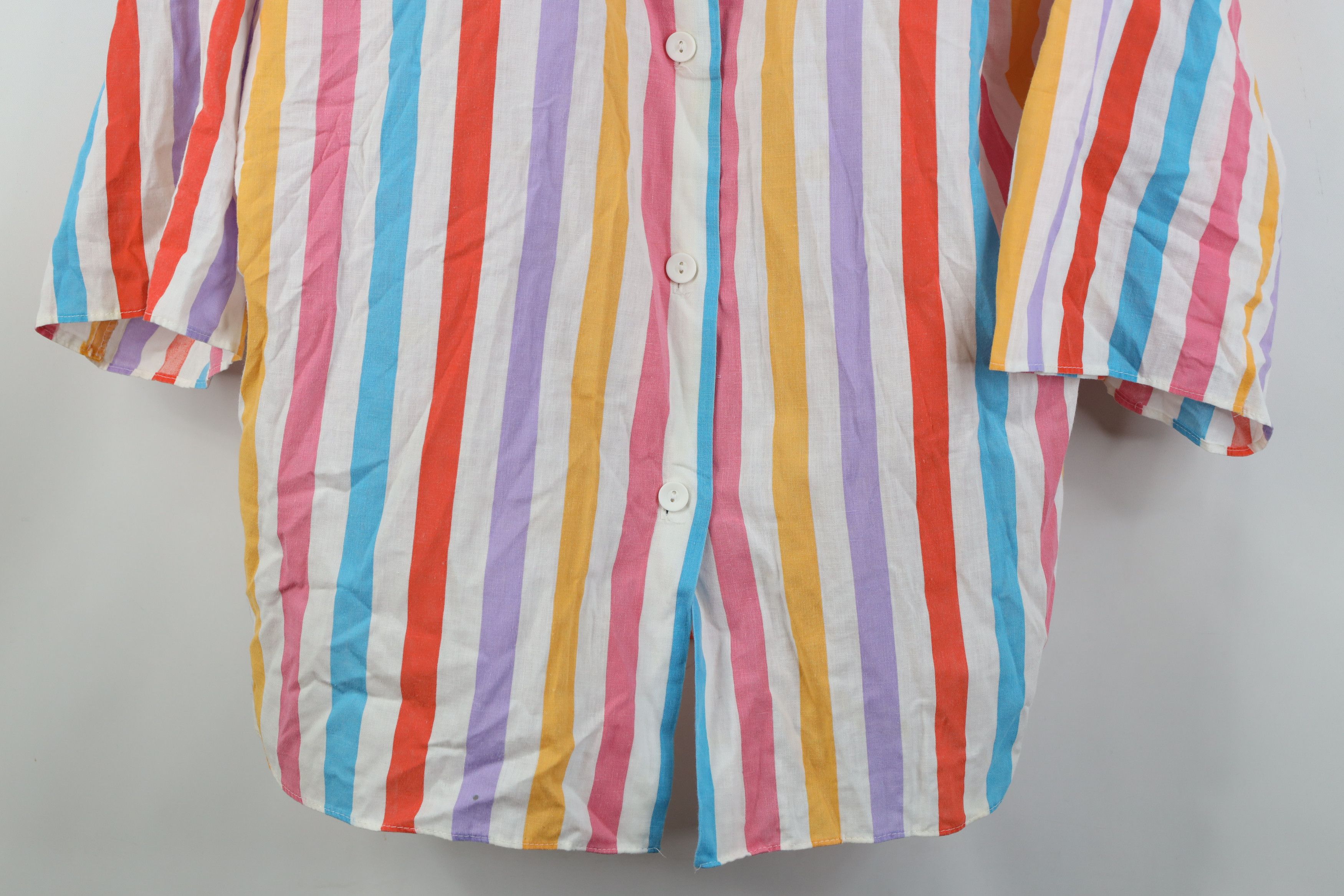 Vintage Vintage 80s 90s Streetwear 3/4 Sleeve Button Shirt USA Size S / US 4 / IT 40 - 3 Thumbnail