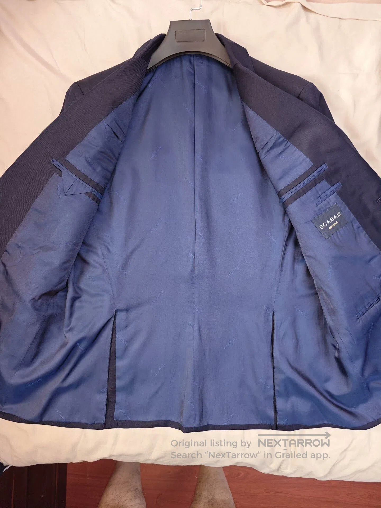 SCABAL Custom British Scabal Wool Suit. Size US L / EU 52-54 / 3 - 5 Thumbnail