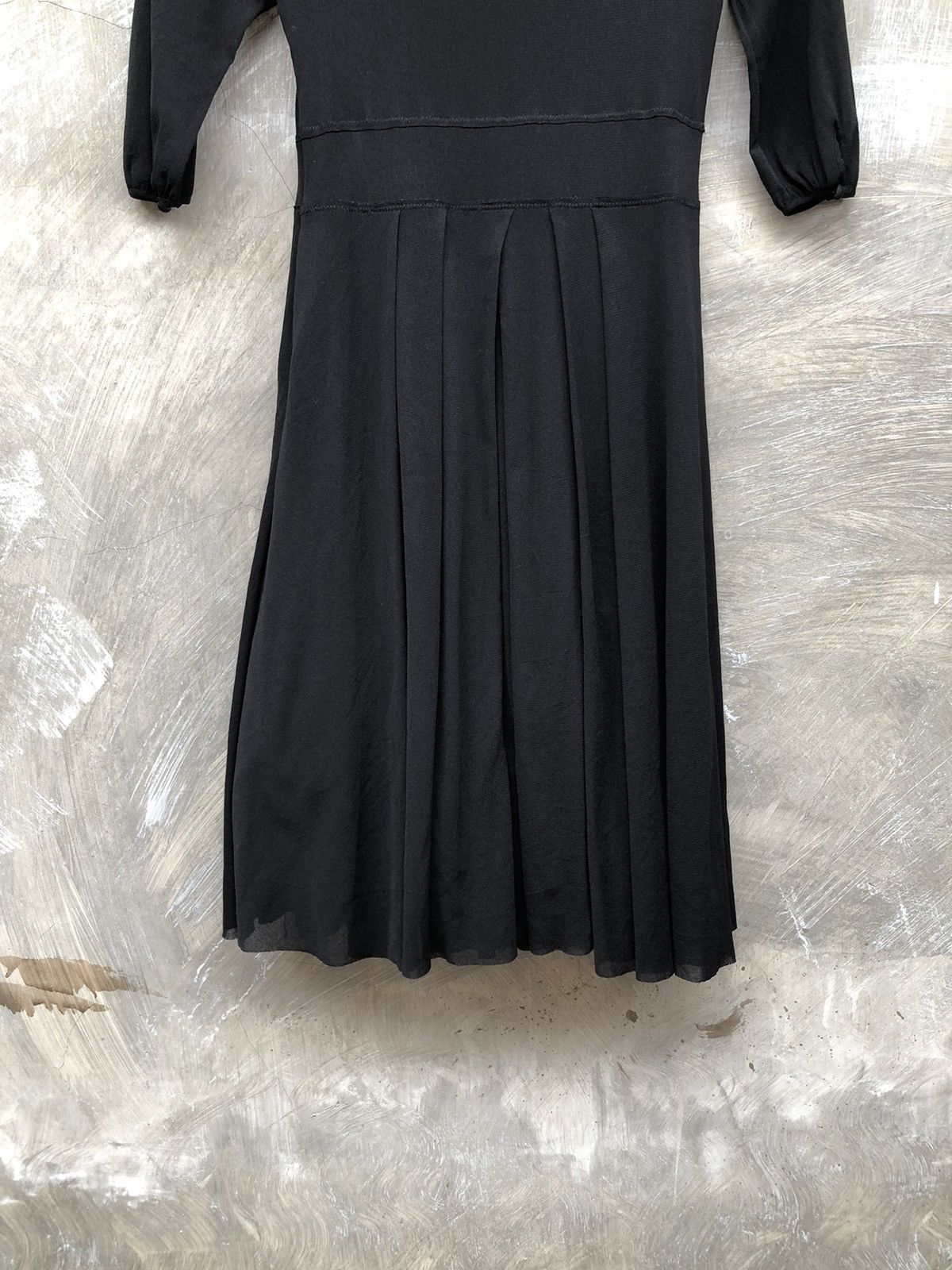 Vivienne Tam Vivienne Tam Black Flower Women Midi Dress Size S / US 4 / IT 40 - 12 Thumbnail