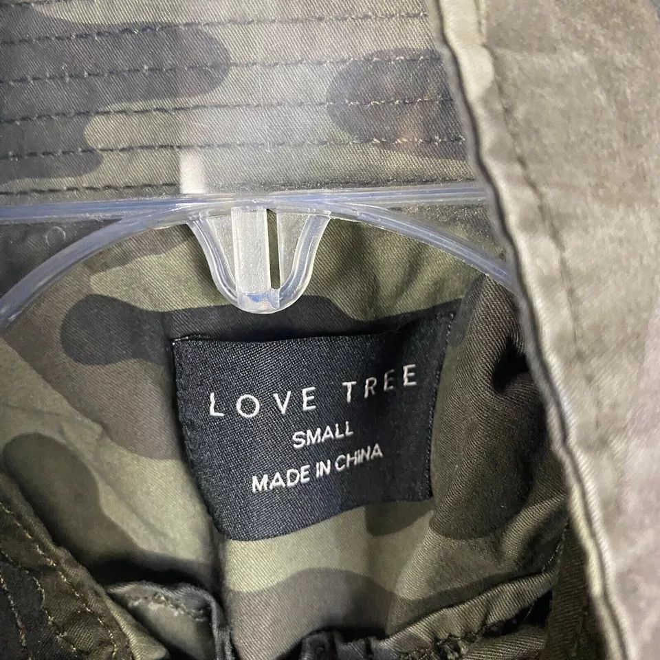 Other Love Tree Military Jacket Women's Small Full Zip Camouflage Size S / US 4 / IT 40 - 3 Thumbnail