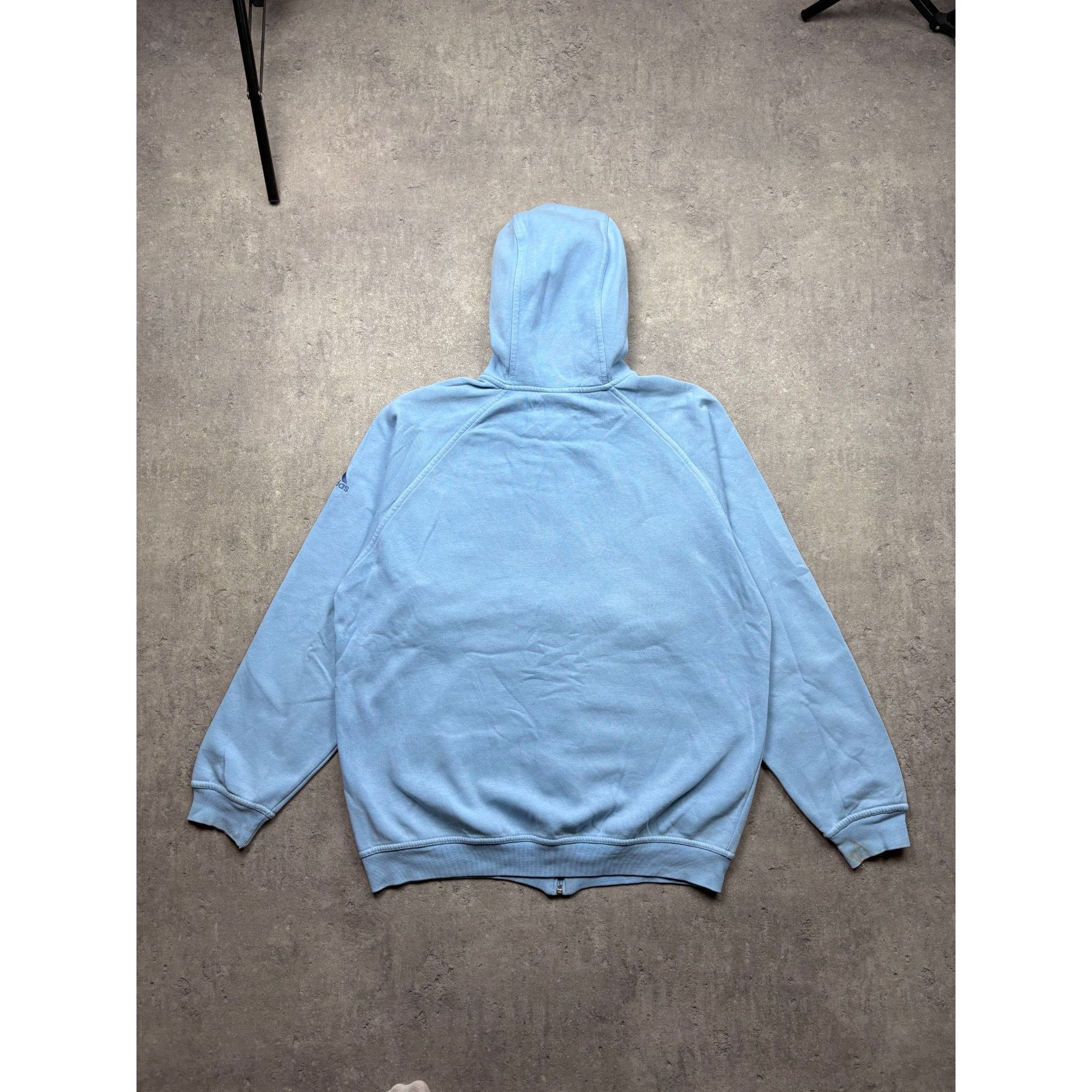 Adidas Vintage Adidas Full-Zip Hoodie – Baby Blue Retro Aesthetic Size US L / EU 52-54 / 3 - 8 Thumbnail