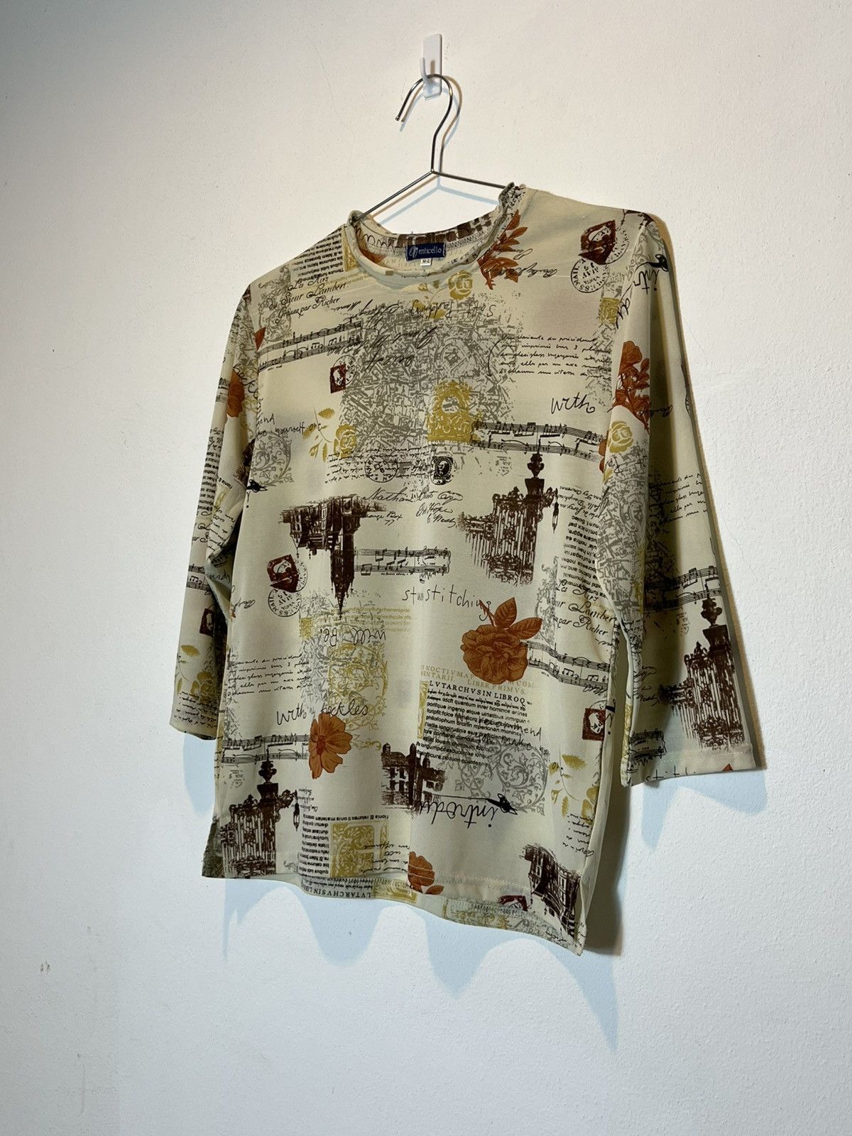 Vintage JPG style Y2K long sleeve printed shirt Size US XS / EU 42 / 0 - 1 Thumbnail