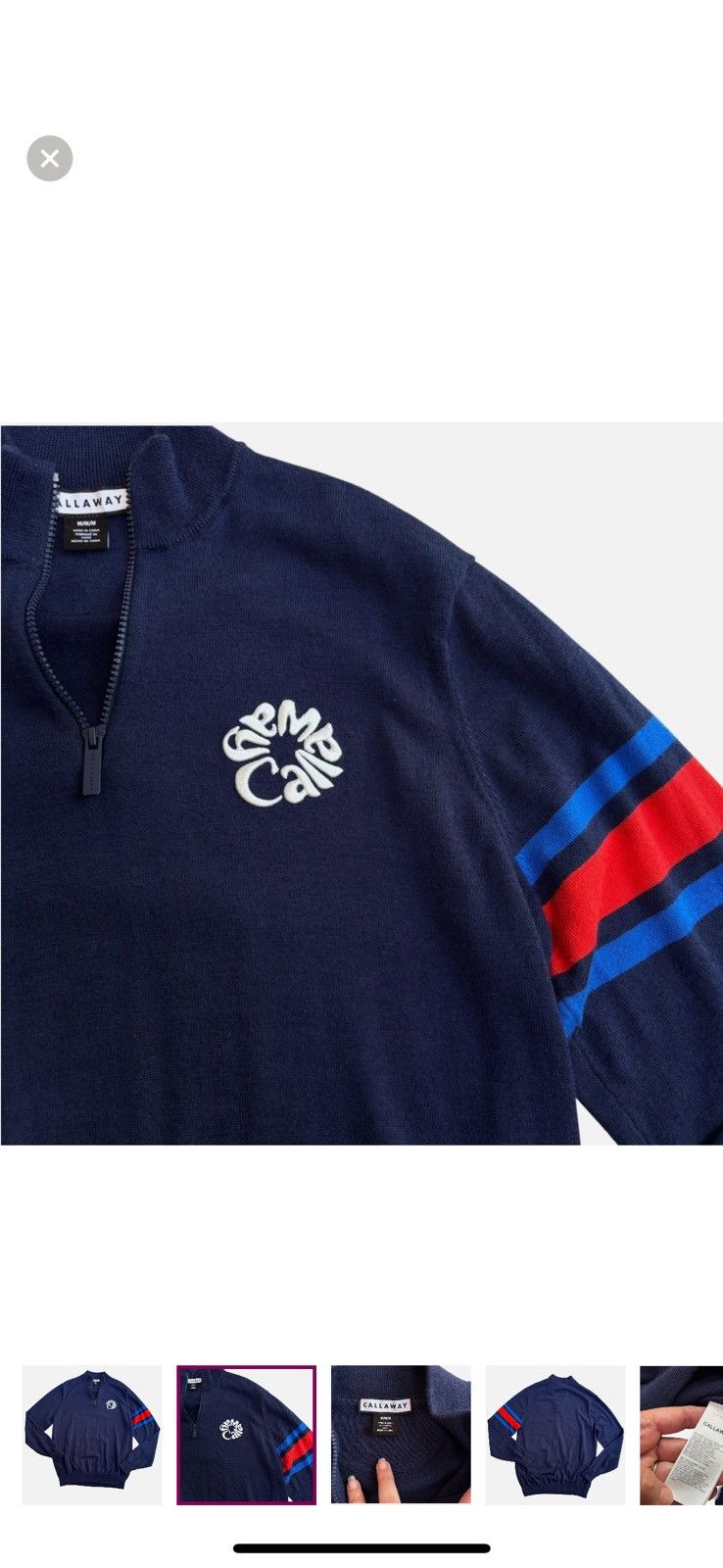 Callaway Callaway Legacy Collection Wool Blend 1/4 Zip Golf Sweater M Size US M / EU 48-50 / 2 - 2 Thumbnail