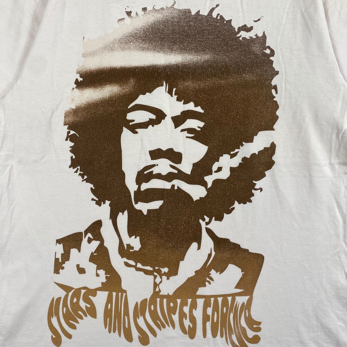 Jimi Hendrix × Stars & Stripes STARS AND STRIPES Forever Jimi Hendrix Big Graphic Tee Shirt Size US L / EU 52-54 / 3 - 2 Thumbnail