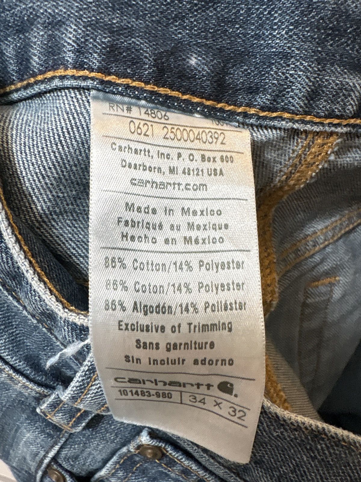 Carhartt Vintage Carhartt Jeans Size 34x32 Size US 34 / EU 50 - 4 Thumbnail