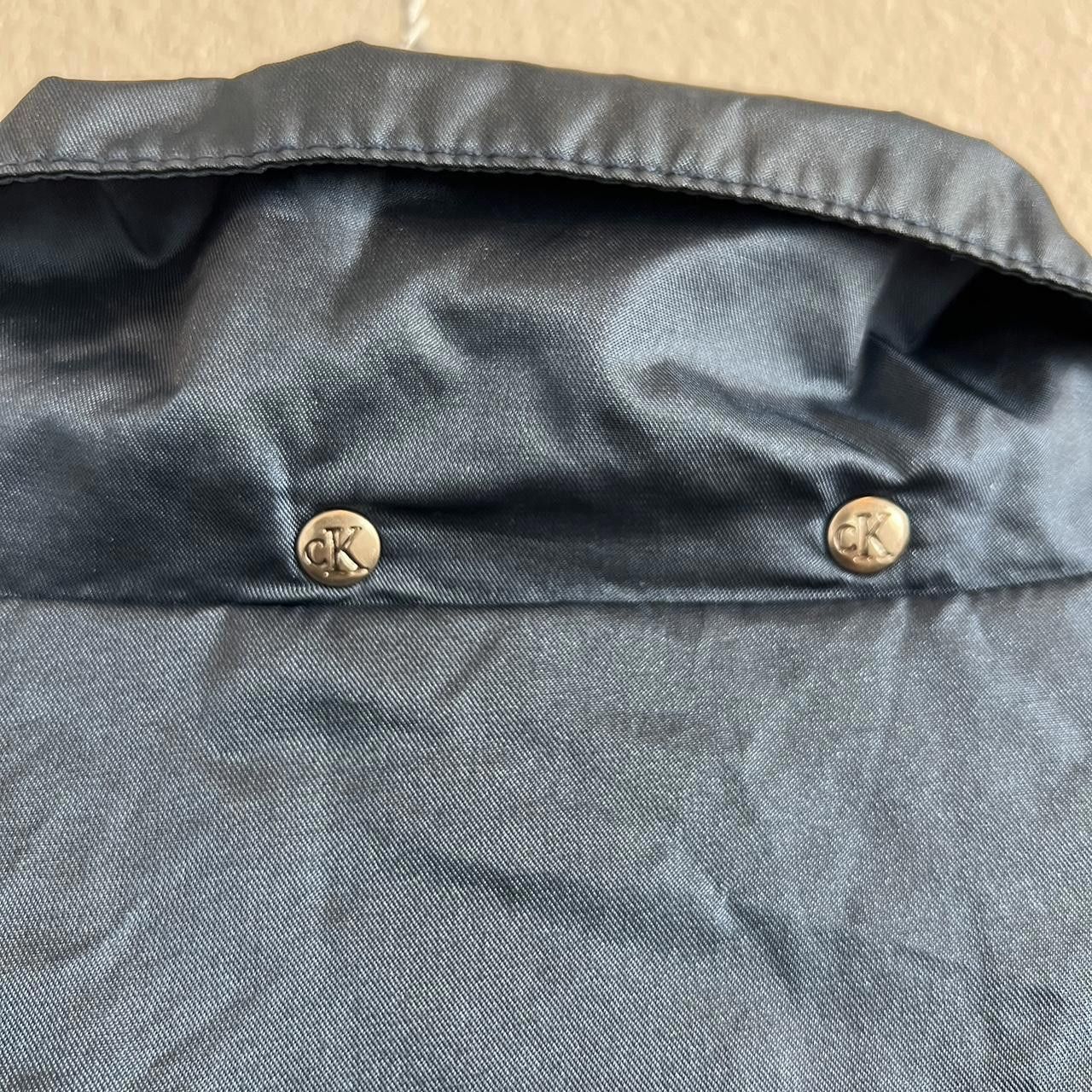 Calvin Klein Metallic Blue Y2K Calvin Klein Nylon Pullover Windbreaker Size US XL / EU 56 / 4 - 4 Thumbnail