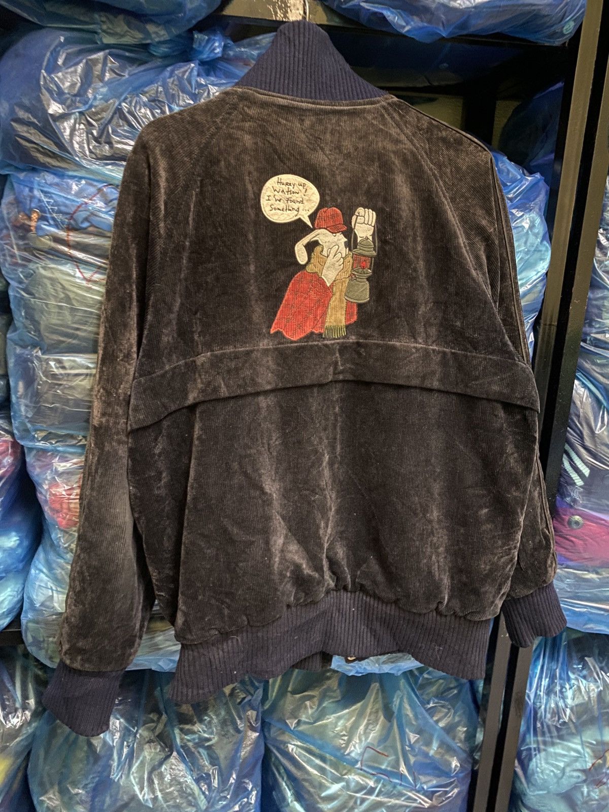 Jean Charles De Castelbajac VINTAGE CASTLEBAJAC CORDUROY BOMBER JACKET Size US L / EU 52-54 / 3 - 11 Thumbnail