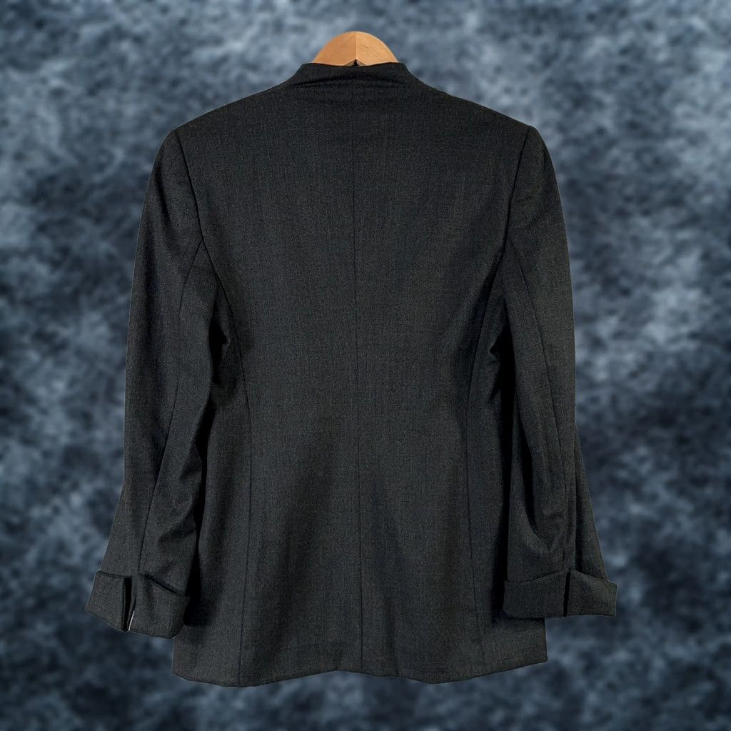 Escada VINTAGE Escada Blazer Womens 10 Wool Structured Jacket Two Way Zip Long Sleeve Modern Size L / US 10 / IT 46 - 1 Thumbnail
