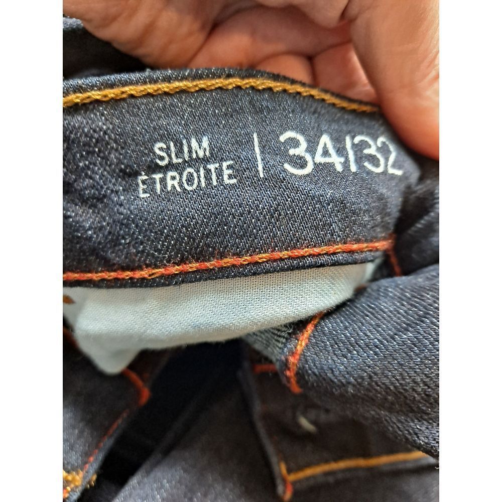 Tommy Hilfiger Tommy Hilfiger Slim Etroite Dark Blue Denim Jeans Classic Fi Size US 34 / EU 50 - 6 Thumbnail