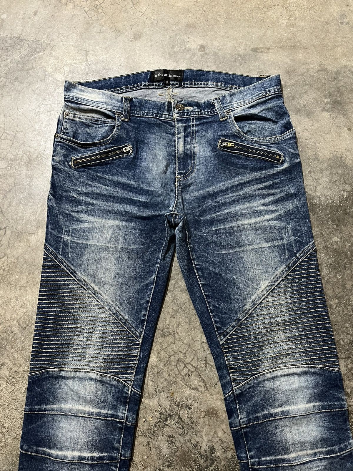 In The Attic In the attic stretchable biker pant like balmain distressed Size US 31 - 3 Thumbnail