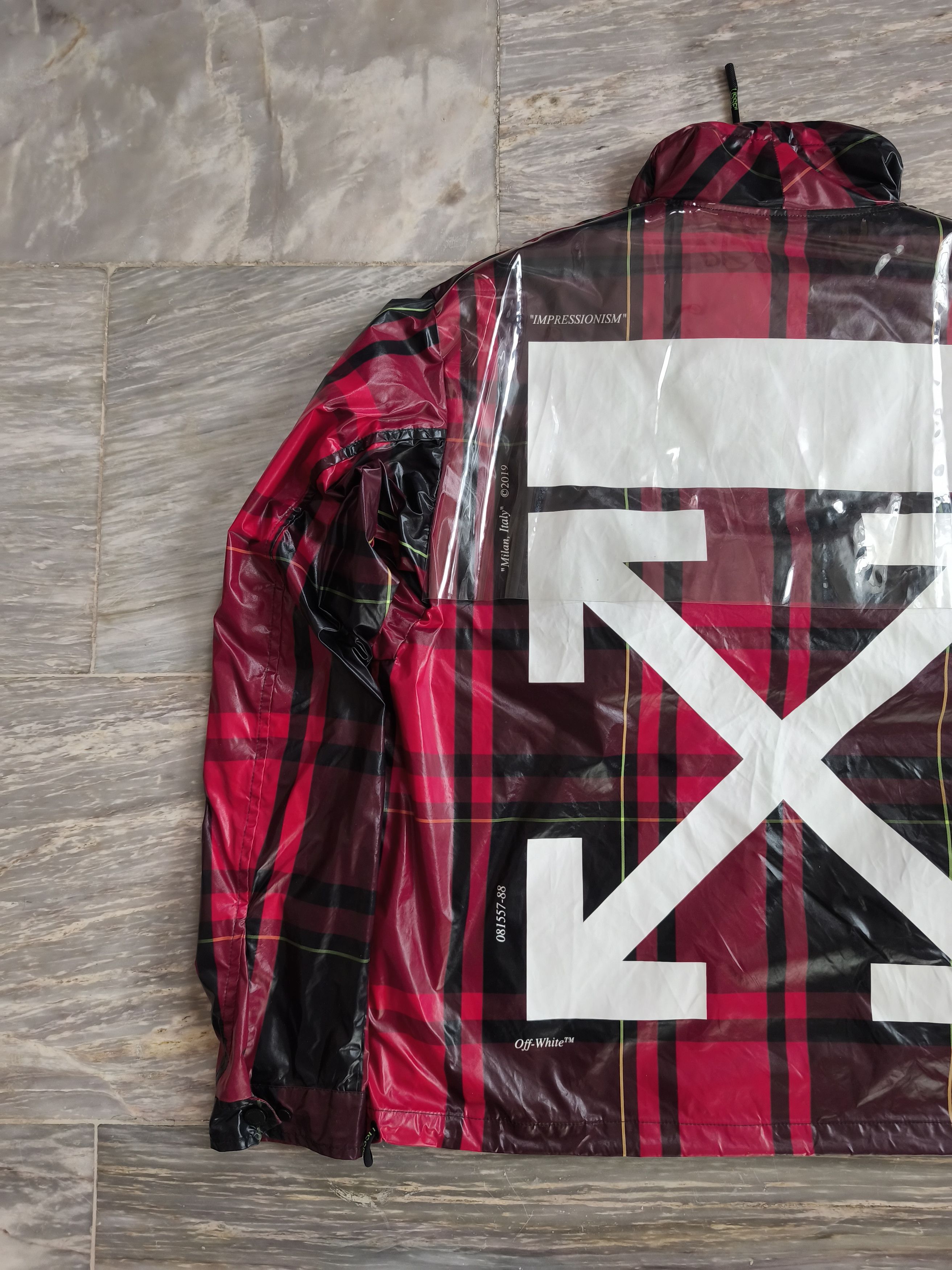 Off-White Off-White Red Checked Anorak Jacket - 19ss Size US M / EU 48-50 / 2 - 11 Thumbnail